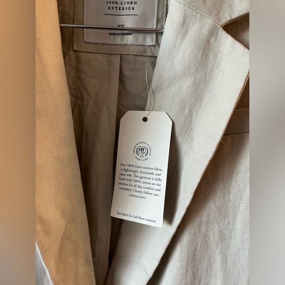 NWT Abercrombie & Fitch The A&F Linen Collection Linen Blazer - Picture 3 of 11